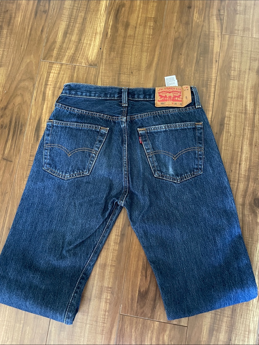 Levi's Men's Blue Relaxed Fit Jeans - Back View